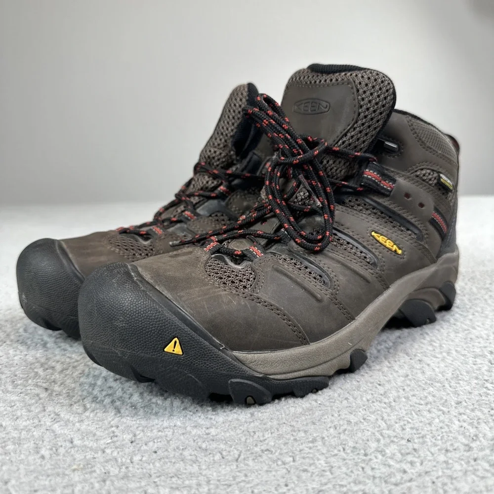 Keen Dry Waterproof Flint Utility Boots Men 9D Brown EH Safety Toe ASTM F2413-18